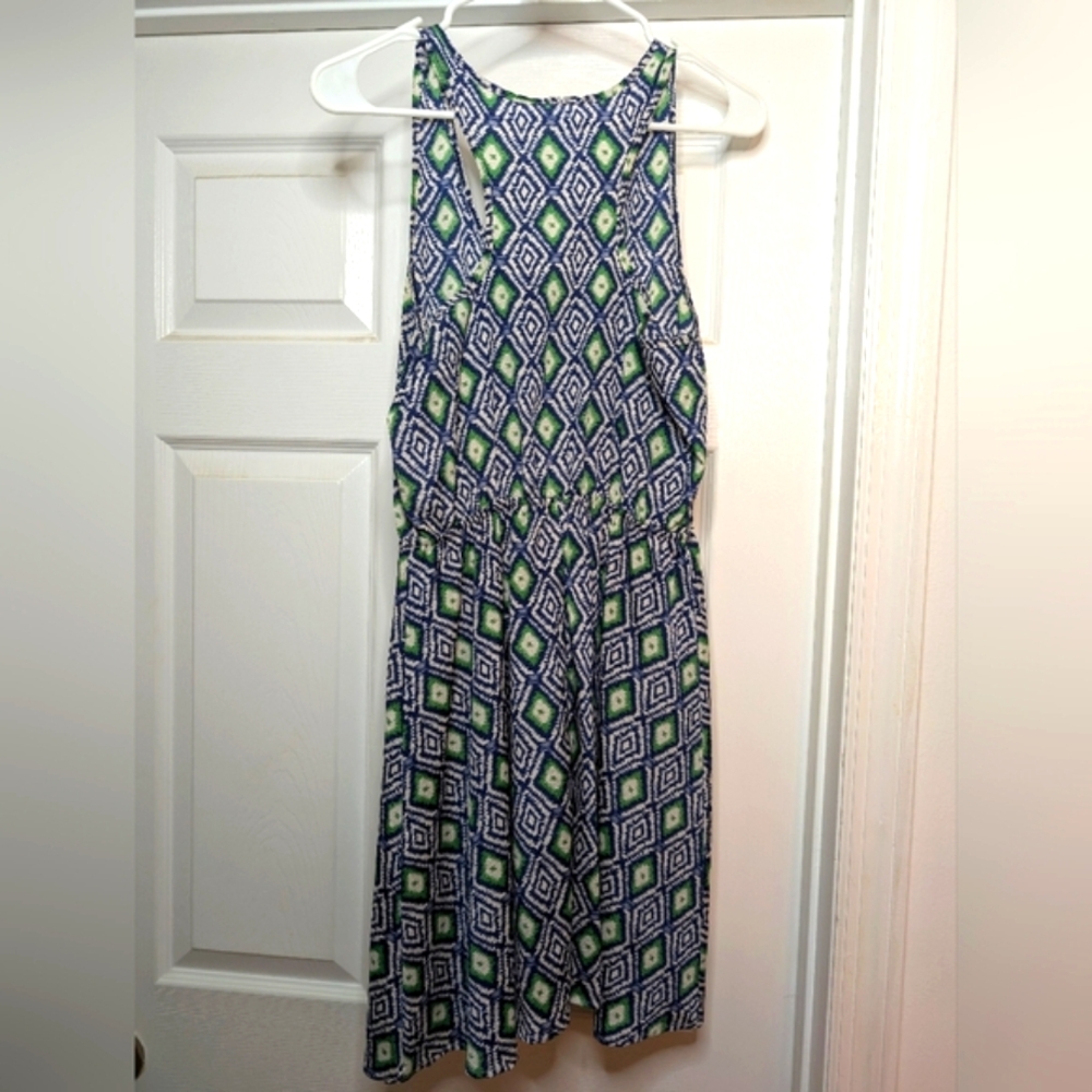 Moonlight Racerback Geometric Patterned Dress - Picture 2 of 5